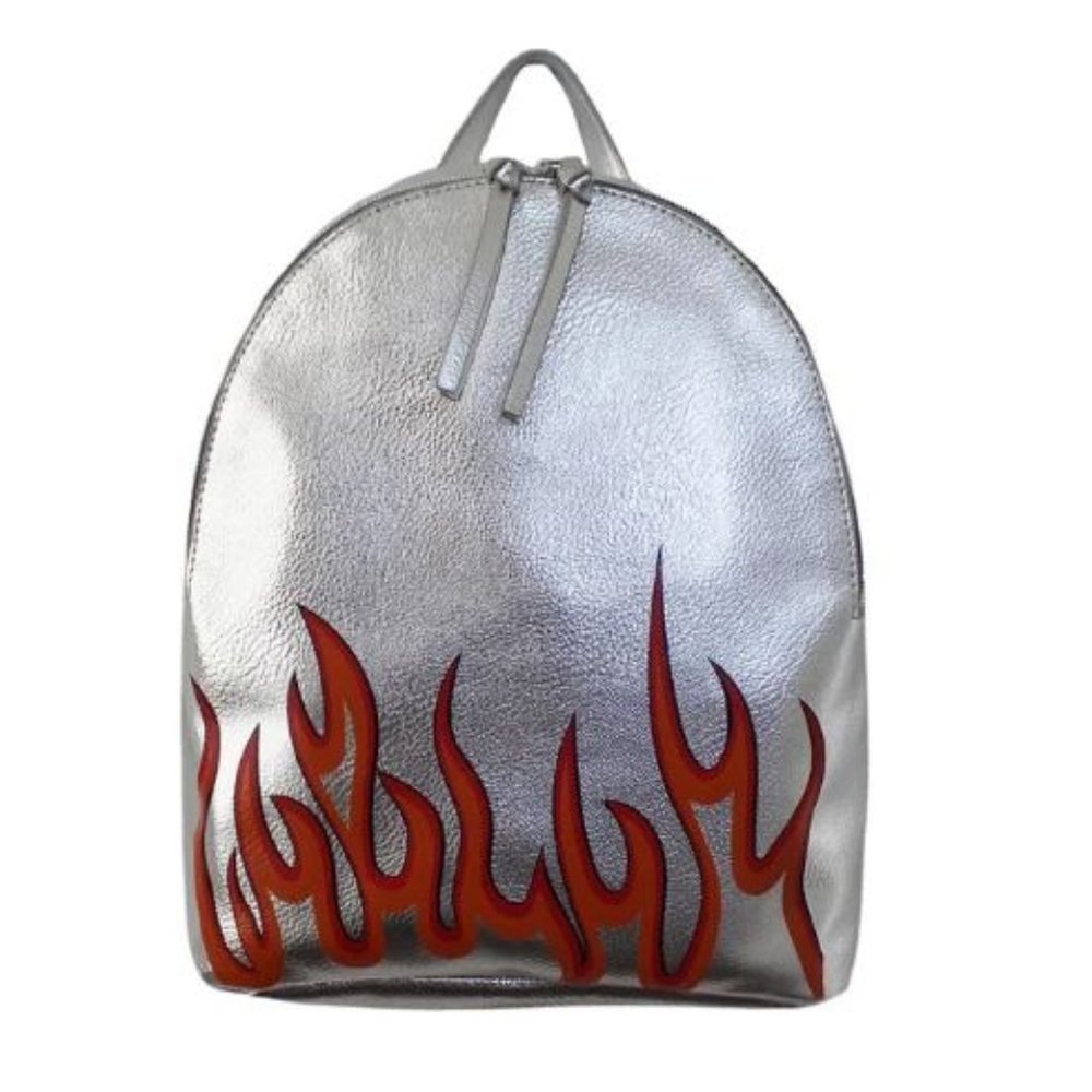 COPY - Jane Mini Dome Backpack in Silver Flamin' Hot